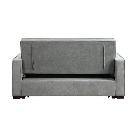 Alta Gray Convertible Studio Sofa with Pull-out Bed by Homelegance at Eve Furniture