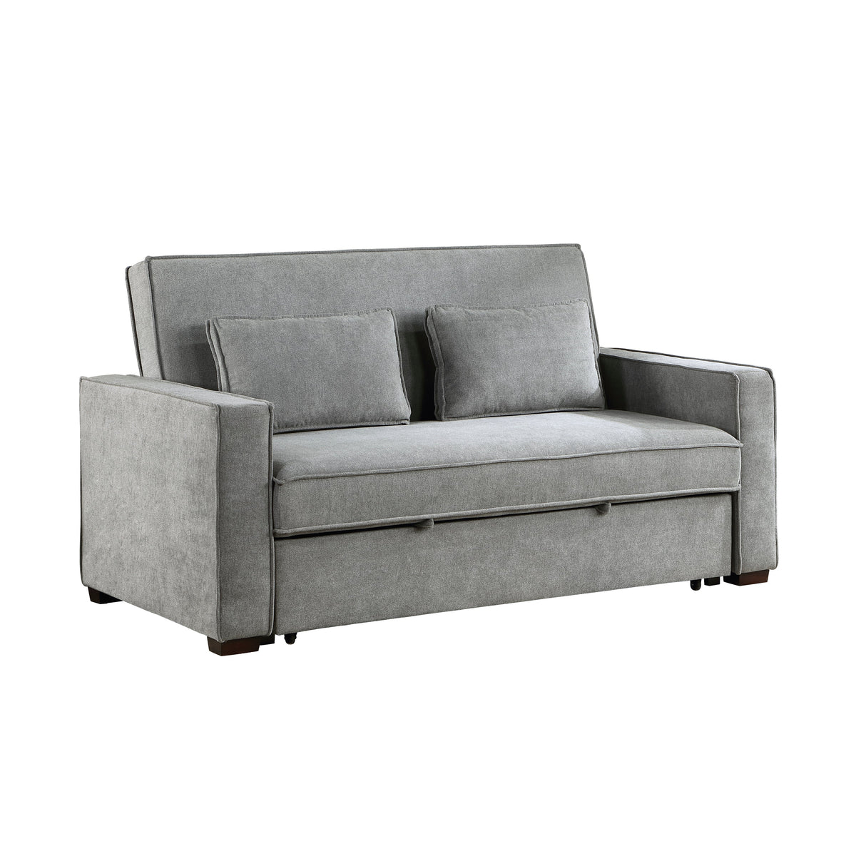 Alta Gray Convertible Studio Sofa with Pull-out Bed – Eve Furniture