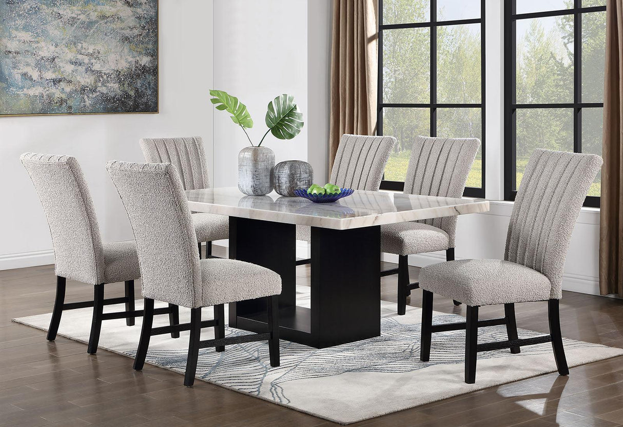 Alta Gray/Black Side Chair by Furniture of America at Eve Furniture