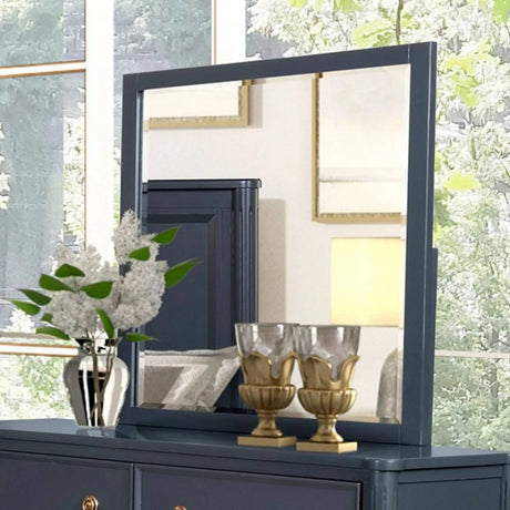 Altamira Malta Blue 4-Piece Queen Bedroom Set by Furniture of America at Eve Furniture