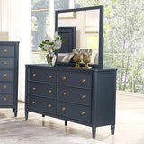 Altamira Malta Blue 4-Piece Queen Bedroom Set by Furniture of America at Eve Furniture