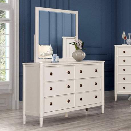 Altamira White 5-Piece Queen Bedroom Set by Furniture of America at Eve Furniture