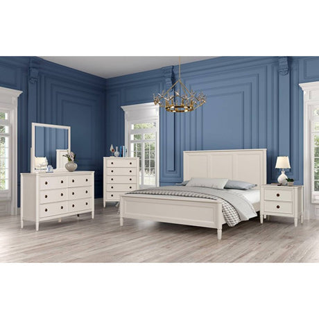 Altamira White 5-Piece Queen Bedroom Set by Furniture of America at Eve Furniture
