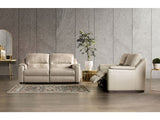 Altamura Taupe Real Italian Leather Power Reclining Sofa & Loveseat by Furniture of America at Eve Furniture