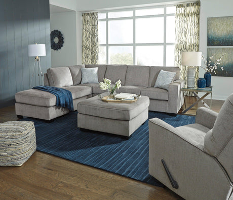Altari Alloy 2-Piece Left Arm Facing Chaise Sectional by Ashley at Eve Furniture