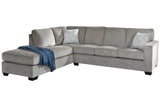 Altari Alloy 2-Piece Left Arm Facing Chaise Sectional by Ashley at Eve Furniture