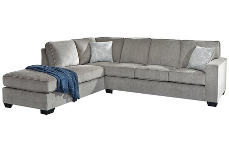 Altari Alloy 2-Piece Left Arm Facing Chaise Sectional by Ashley at Eve Furniture