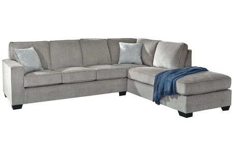 Altari Alloy 2-Piece Right Arm Facing (RAF) Chaise Sectional by Ashley at Eve Furniture