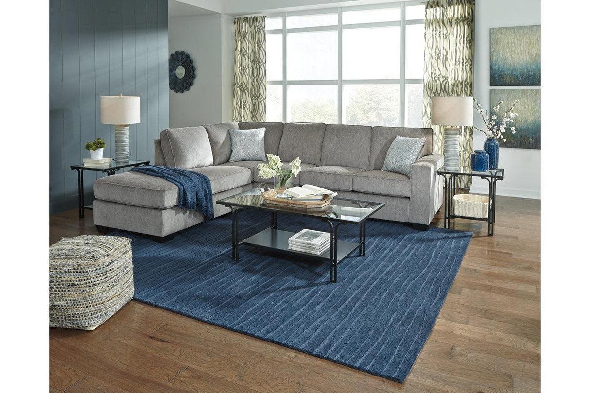 Altari Alloy 2-Piece Sectional with Chaise by Ashley at Eve Furniture