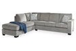 Altari Alloy 2-Piece Sectional with Chaise by Ashley at Eve Furniture
