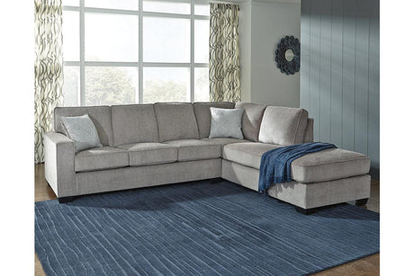 Altari Alloy 2-Piece Sectional with Chaise by Ashley at Eve Furniture