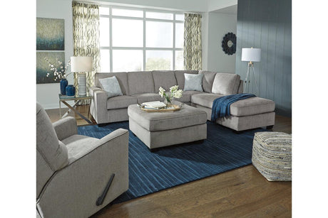 Altari Alloy 2-Piece Sleeper Sectional with Chaise by Ashley at Eve Furniture