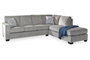 Altari Alloy 2-Piece Sleeper Sectional with Chaise by Ashley at Eve Furniture