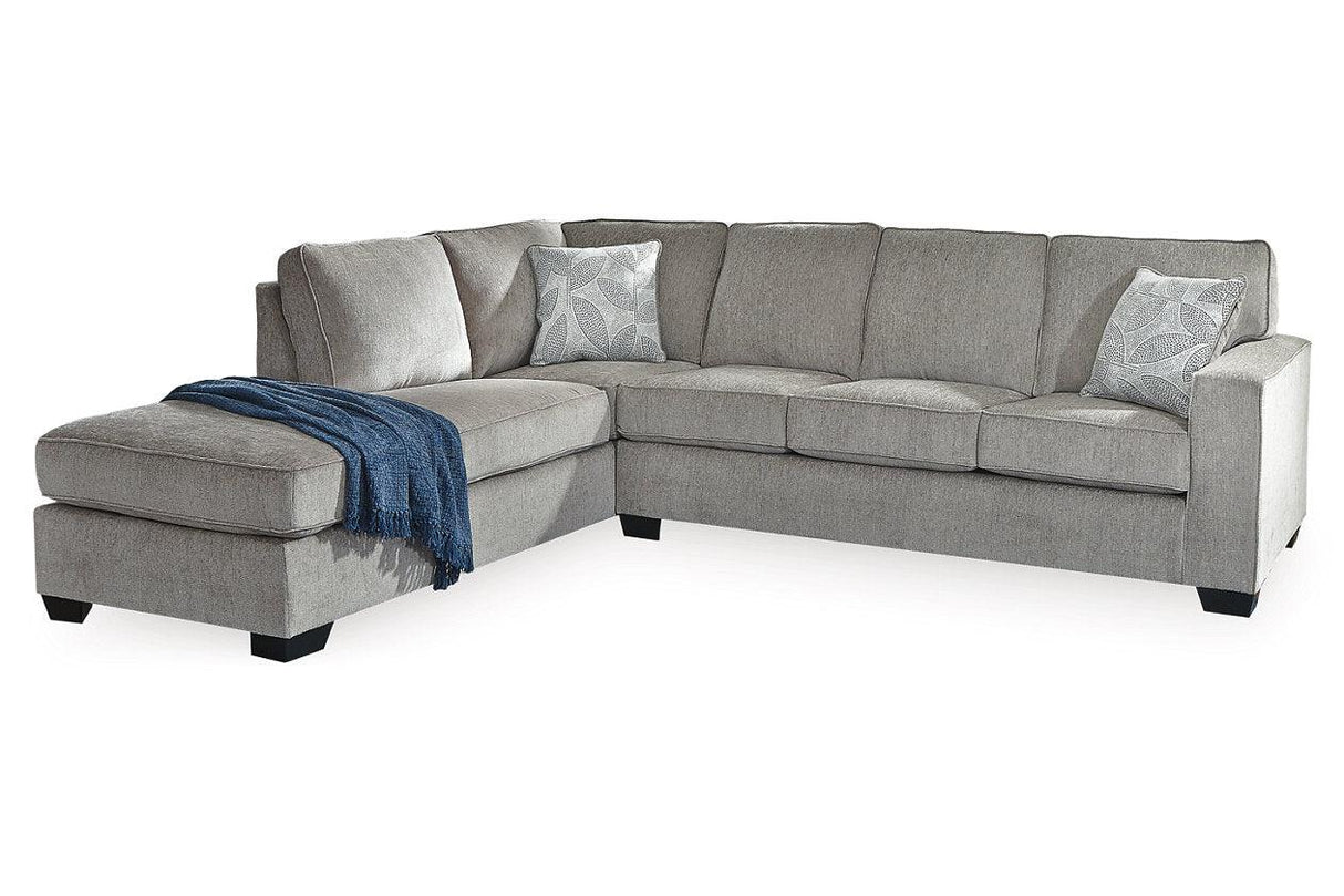 Altari Alloy 2-Piece Sleeper Sectional with Chaise by Ashley at Eve Furniture