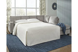 Altari Alloy 2-Piece Sleeper Sectional with Chaise by Ashley at Eve Furniture