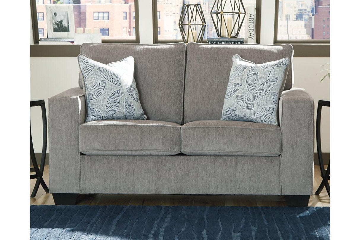 Altari Alloy Loveseat by Ashley at Eve Furniture