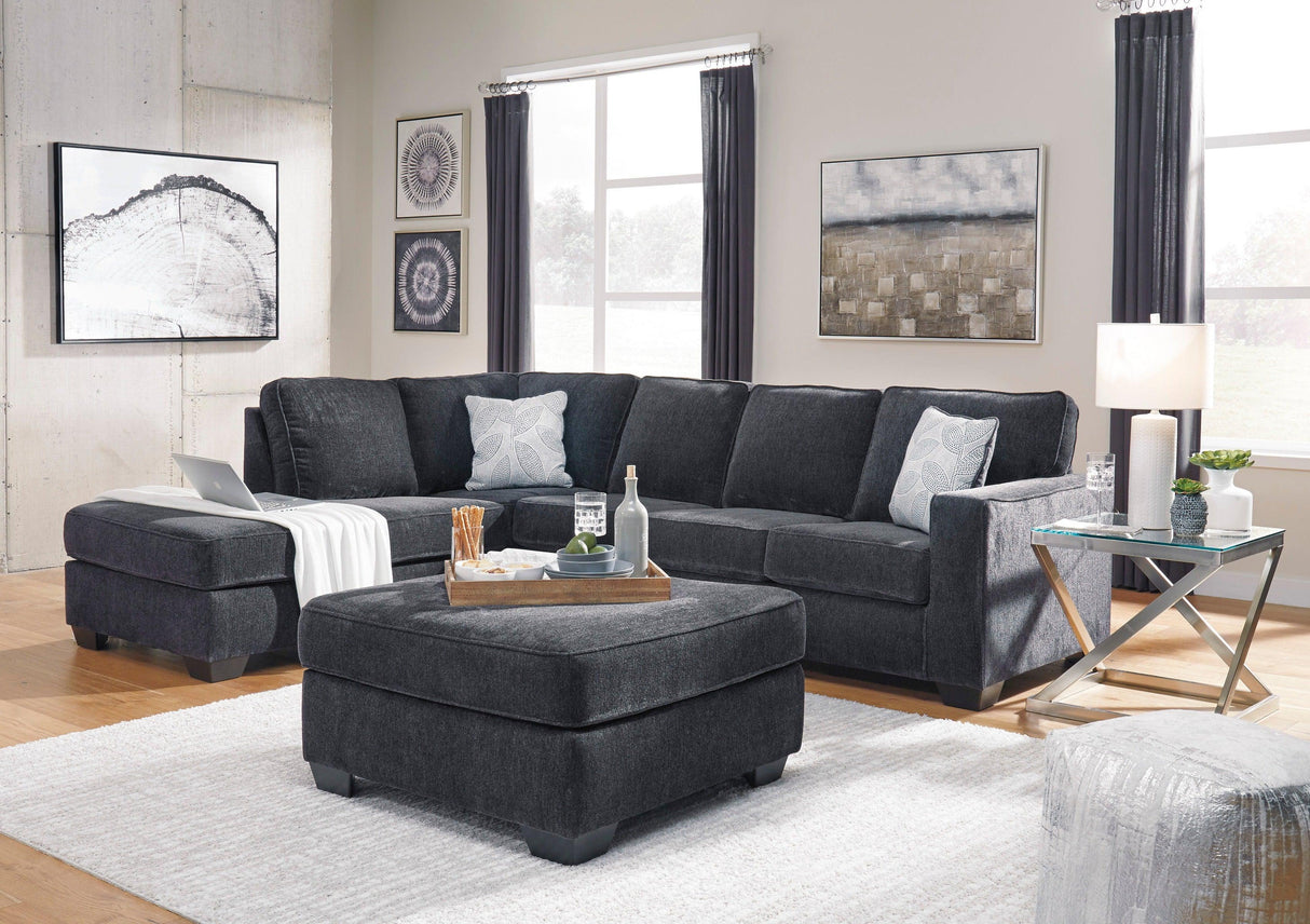 Altari Slate 2-Piece Left Arm Facing Chaise Sleeper Sectional by Ashley at Eve Furniture