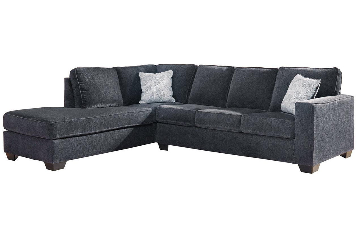 Altari Slate 2-Piece Left Arm Facing (Left Arm Facing (LAF)) Chaise Sectional by Ashley at Eve Furniture