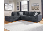 Altari Slate 2-Piece Left Arm Facing (Left Arm Facing (LAF)) Chaise Sectional by Ashley at Eve Furniture
