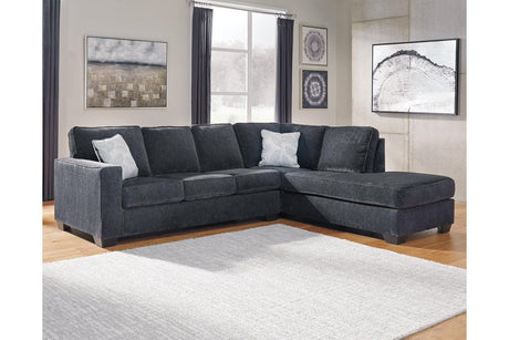 Altari Slate 2-Piece Right Arm Facing (RAF) Chaise Sectional by Ashley at Eve Furniture