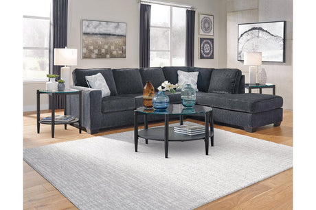Altari Slate 2-Piece Sectional with Chaise by Ashley at Eve Furniture