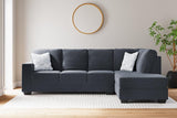 Altari Slate 2-Piece Sectional with Chaise by Ashley at Eve Furniture