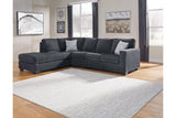 Altari Slate 2-Piece Sleeper Sectional with Chaise by Ashley at Eve Furniture