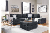 Altari Slate 2-Piece Sleeper Sectional with Chaise by Ashley at Eve Furniture