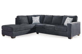 Altari Slate 2-Piece Sleeper Sectional with Chaise by Ashley at Eve Furniture