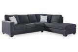 Altari Slate 2-Piece Sleeper Sectional with Chaise by Ashley at Eve Furniture