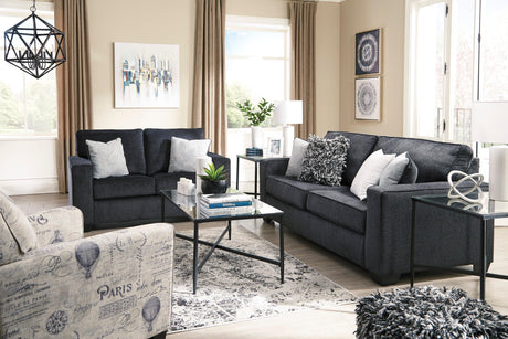 Altari Slate Living Room Set by Ashley at Eve Furniture
