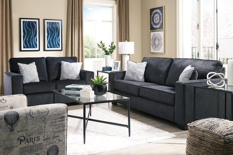 Altari Slate Loveseat by Ashley at Eve Furniture