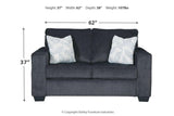 Altari Slate Loveseat by Ashley at Eve Furniture