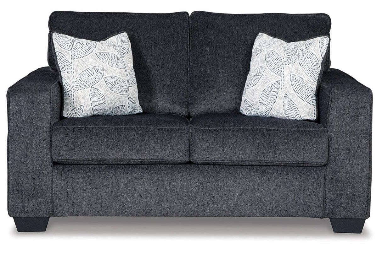 Altari Slate Loveseat by Ashley at Eve Furniture