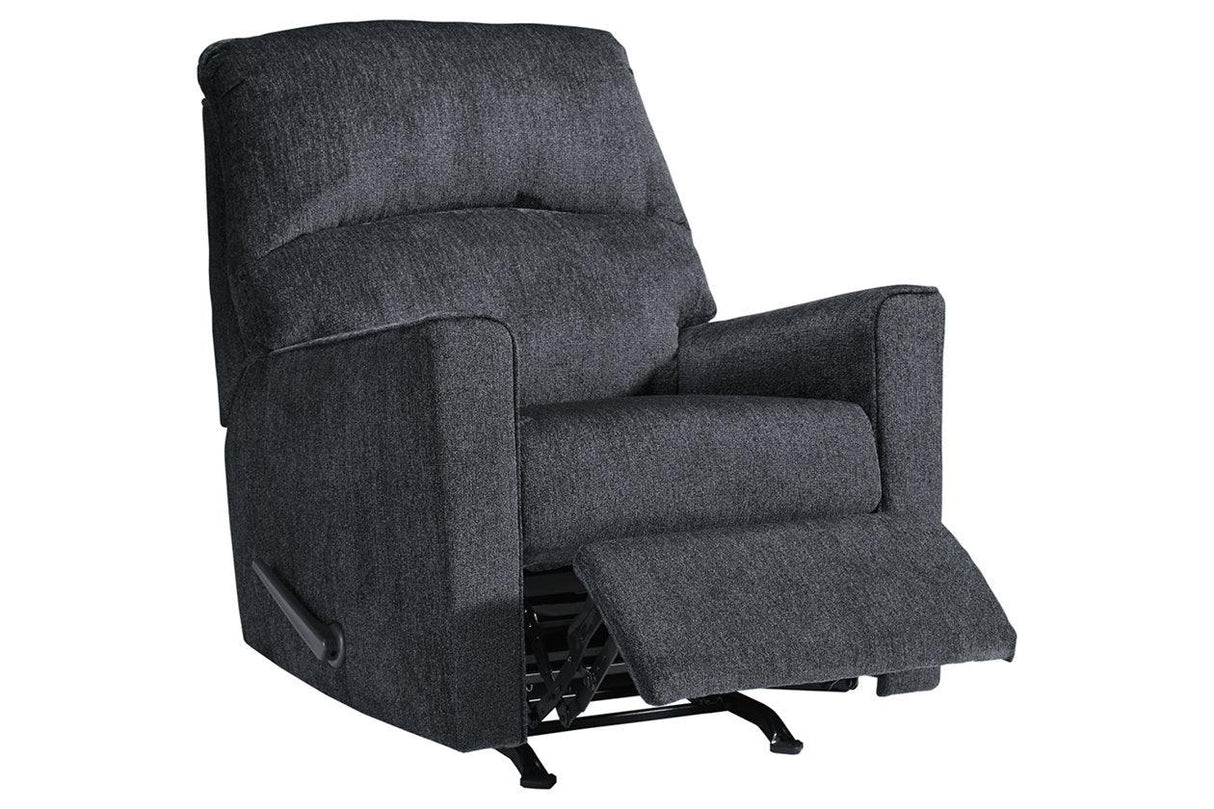Altari Slate Manual Recliner by Ashley at Eve Furniture