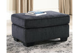 Altari Slate Ottoman by Ashley at Eve Furniture