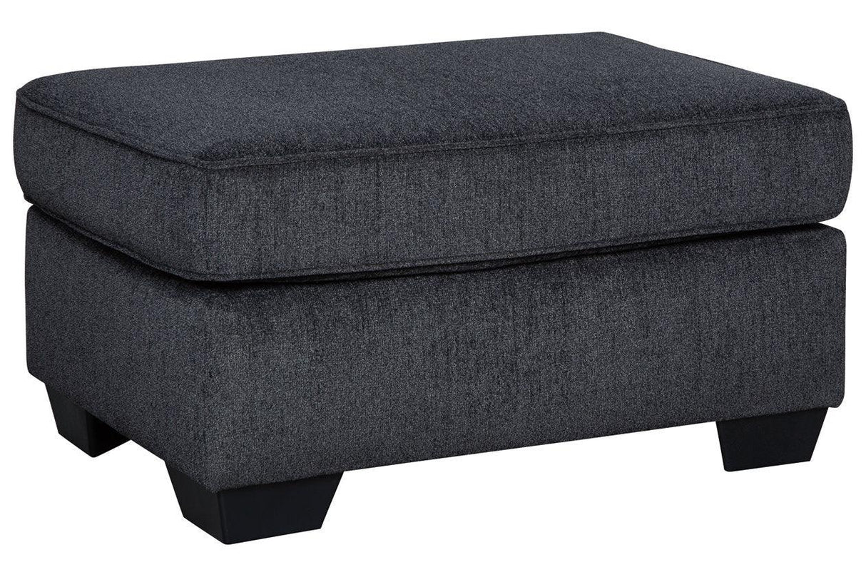 Altari Slate Ottoman by Ashley at Eve Furniture