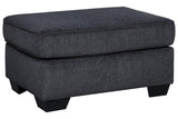 Altari Slate Ottoman by Ashley at Eve Furniture