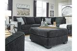 Altari Slate Oversized Accent Ottoman by Ashley at Eve Furniture