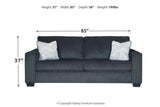Altari Slate Queen Sofa Sleeper by Ashley at Eve Furniture