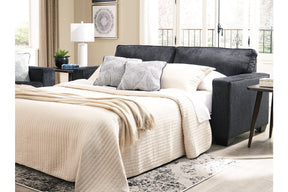 Altari Slate Queen Sofa Sleeper by Ashley at Eve Furniture