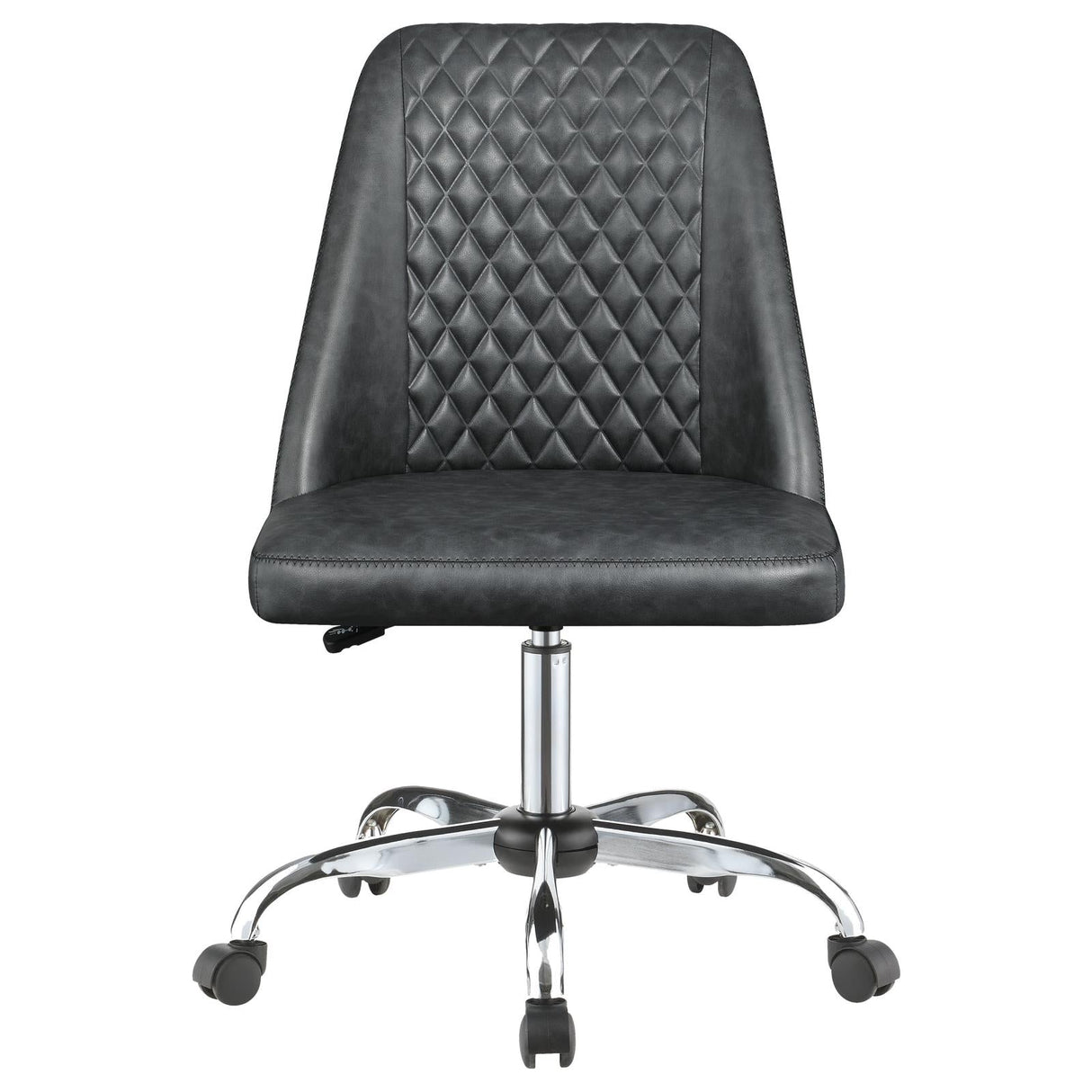 Althea Gray/Chrome Upholstered Tufted Back Office Chair