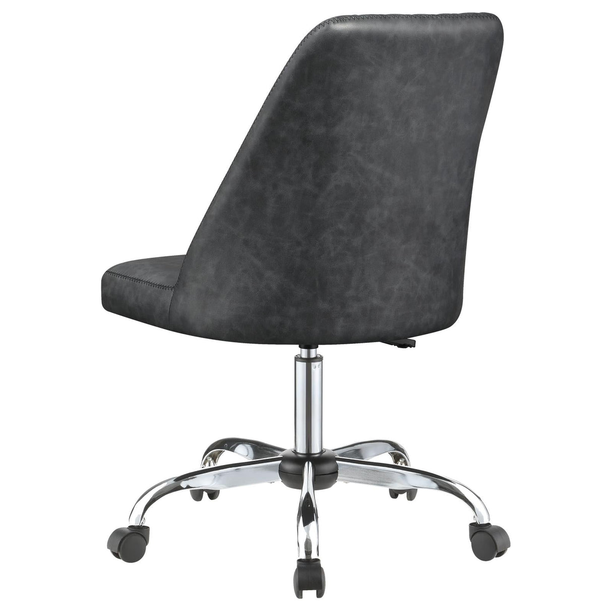 Althea Gray/Chrome Upholstered Tufted Back Office Chair