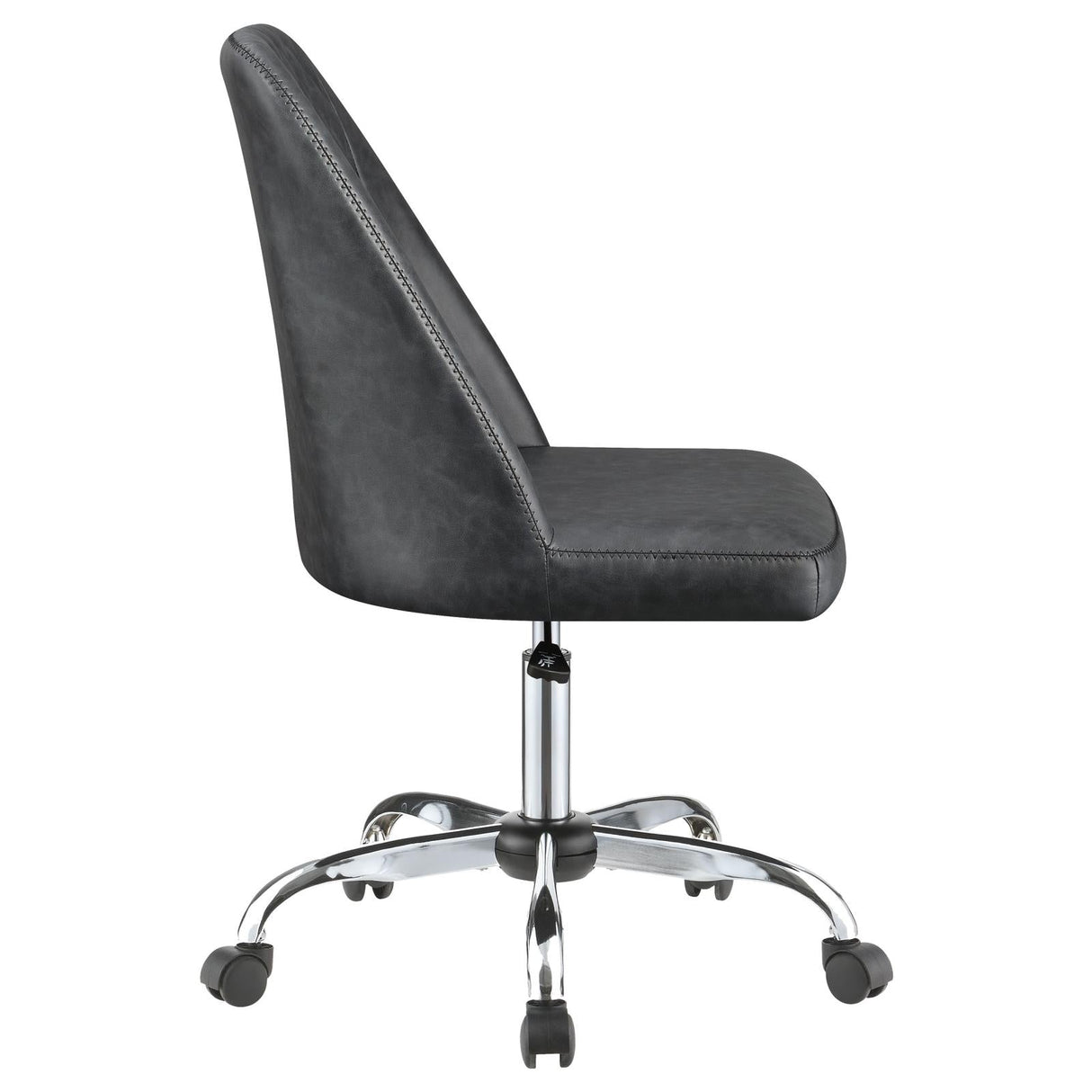 Althea Gray/Chrome Upholstered Tufted Back Office Chair