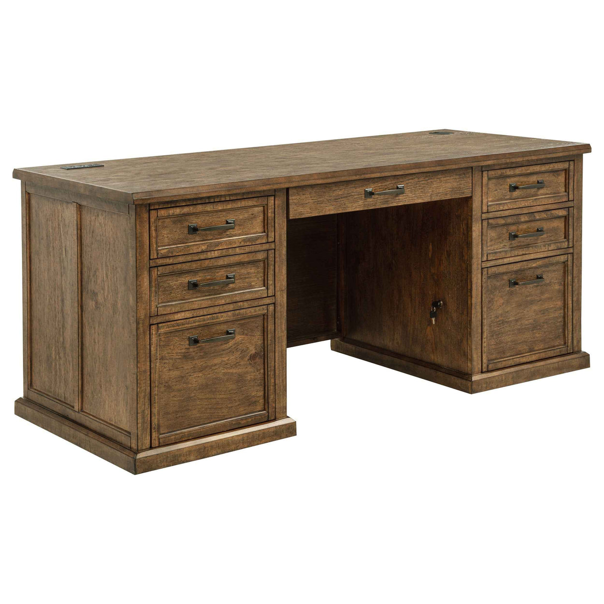 Altidore Distressed Brown 68-inch 7-drawer Executive Home Office Desk by Coaster at Eve Furniture