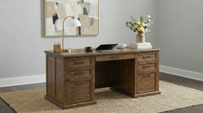 Altidore Distressed Brown 68-inch 7-drawer Executive Home Office Desk by Coaster at Eve Furniture