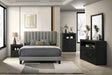 Altimari Black 4-Piece Queen Bedroom Set by Furniture of America at Eve Furniture