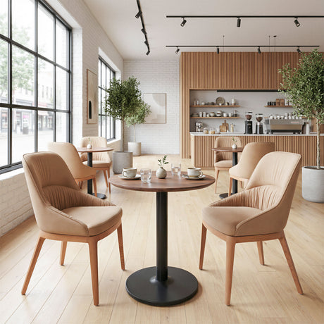 Alto Brown & Black Bistro Table by Zuomod at Eve Furniture