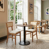 Alto Brown & Black Bistro Table by Zuomod at Eve Furniture