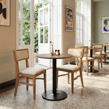 Alto Brown & Black Bistro Table by Zuomod at Eve Furniture